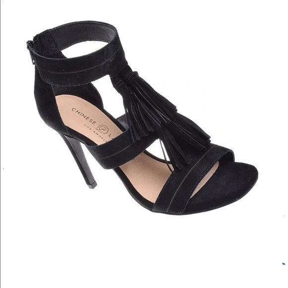 Chinese Laundry Speak Easy Suede Sandal Tassels 7 - Picture 4 of 7